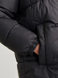 Jack & Jones Steppjacke JJMOON STAND COLLAR PUFFER (PLS) basaltgrau/schwarz