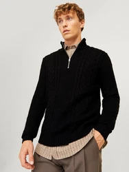 Jack & Jones Troyer JJCRAIG KNIT HALF ZIP Schwarz