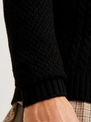 Jack & Jones Troyer JJCRAIG KNIT HALF ZIP Schwarz