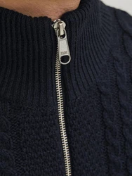 Jack & Jones Troyer JJCRAIG KNIT HALF ZIP Dunkelblau/Blau/Hellblau