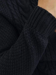Jack & Jones Troyer JJCRAIG KNIT HALF ZIP Dunkelblau/Blau/Hellblau