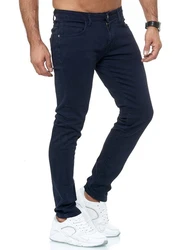 Red Bridge Herren Jeans Hose Slim-Fit Röhrenjeans Denim Colored Dunkelblau