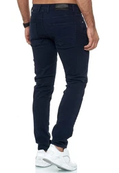 Red Bridge Herren Jeans Hose Slim-Fit Röhrenjeans Denim Colored Dunkelblau