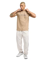 CARLO COLUCCI T-Shirt di Comun Khaki/Grau/Braun