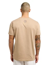 CARLO COLUCCI T-Shirt di Comun Khaki/Grau/Braun
