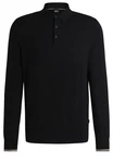 BOSS Pullover Gemello mit Polokragen Schwarz/Dunkelblau