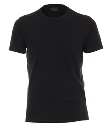 VENTI Rundhalsshirt Modern Fit Schwarz/Dunkelgrau/Grau