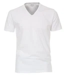 VENTI T-Shirt V-Neck Weiß/Creme/Grau