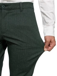 Indicode Herren Rodekro Chinohose Super Stretch mit 4 Taschen Dunkelgrün/Grün/Khaki