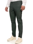 Indicode Herren Rodekro Chinohose Super Stretch mit 4 Taschen Dunkelgrün/Grün/Khaki