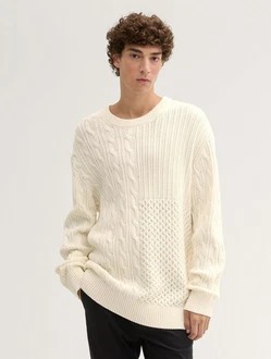 TOM TAILOR Denim Strickpullover Relaxed Pullover