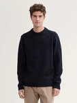 TOM TAILOR Longpullover Dunkelblau/Blau