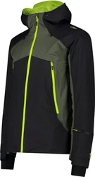 CMP Funktionsjacke MAN JACKET FIX HOOD Nero/Oilgreen
