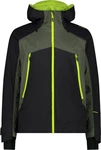 CMP Funktionsjacke MAN JACKET FIX HOOD Nero/Oilgreen