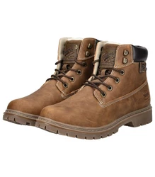 Dockers by Gerli Schnürstiefel Worker Boots Braun/Beige/Khaki