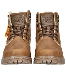 Dockers by Gerli Schnürstiefel Worker Boots Braun/Beige/Khaki