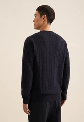 seidensticker Strickpullover Regular Langarm Rundhals Schwarz/Grau/Dunkelblau/Hellblau/Lila