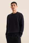 seidensticker Strickpullover Regular Langarm Rundhals Schwarz/Grau/Dunkelblau/Hellblau/Lila