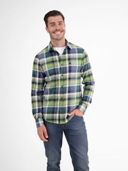 LERROS Karohemd Flanellhemd Dunkelblau/Blau/Hellblau/Braun/Dunkelgrün/Türkis