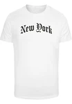 Mister Tee T-Shirt New York Wording Tee Rosa/Creme/Weiß/Dunkelblau/Blau