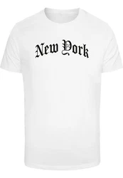 Mister Tee T-Shirt New York Wording Tee Rosa/Creme/Weiß/Dunkelblau/Blau