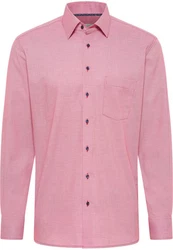 Eterna Langarmhemd MODERN FIT NON IRON Rosa/Rot