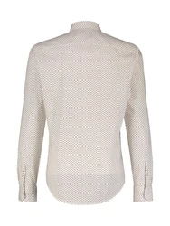 LERROS Langarmhemd Poplinhemd Beige/Khaki/Creme/Weiß