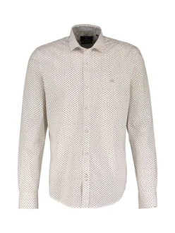 LERROS Langarmhemd Poplinhemd Beige/Khaki/Creme/Weiß