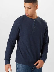 BLEND Shirt Noble Dunkelblau/Hellblau/Blau