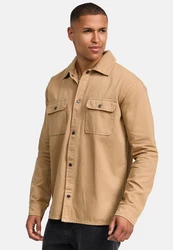 Indicode Langarmhemd INCooplon Beige/Khaki/Braun