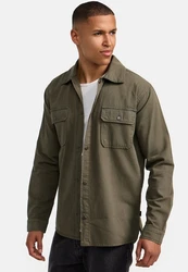 Indicode Langarmhemd INCooplon Dunkelgrün/Khaki