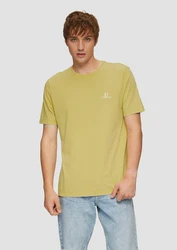 QS T-Shirt mit Front- und Rückenprint Grün/Khaki/Dunkelgrün/Neonfarben/Gelb/Hellgrün