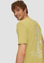 QS T-Shirt mit Front- und Rückenprint Grün/Khaki/Dunkelgrün/Neonfarben/Gelb/Hellgrün