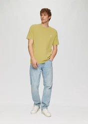 QS T-Shirt mit Front- und Rückenprint Grün/Khaki/Dunkelgrün/Neonfarben/Gelb/Hellgrün