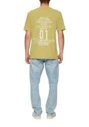 QS T-Shirt mit Front- und Rückenprint Grün/Khaki/Dunkelgrün/Neonfarben/Gelb/Hellgrün