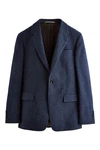Next Sakko Slim Fit Donegal Anzugsakko Hellblau/Dunkelblau