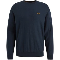 PME LEGEND Strickpullover R-NECK AMERICAN CLASSIC KNIT Dunkelblau/Blau