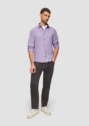 s.Oliver Langarmhemd Regular Fit  Lila/Fliederfarben/Dunkelblau