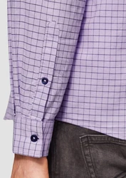 s.Oliver Langarmhemd Regular Fit  Lila/Fliederfarben/Dunkelblau