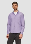 s.Oliver Langarmhemd Regular Fit  Lila/Fliederfarben/Dunkelblau