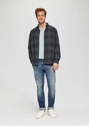 s.Oliver Langarmhemd Regular Fit Button-down Hemd Dunkelgrau/Dunkelblau/Rot/Schwarz/Grau