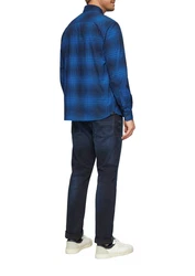s.Oliver Langarmhemd Regular Fit Button-down Hemd Blau/Dunkelblau/Hellblau