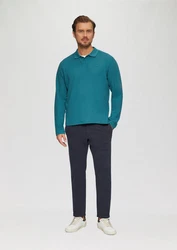 s.Oliver Stoffhose Regular Fit Chino Türkis/Blau/Grün