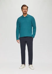 s.Oliver Stoffhose Regular Fit Chino Türkis/Blau/Grün