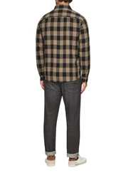 s.Oliver Langarmhemd Regular Fit Braun/Khaki