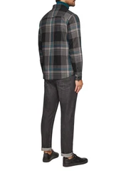 s.Oliver Langarmhemd Regular Fit Dunkelgrün/Mischfarben/Blau