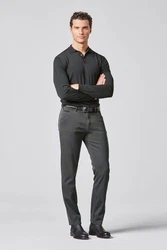 MEYER Chinohose CHICAGO Dunkelgrau/Khaki/Grau/Hellgrau