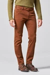 MEYER Chinohose CHICAGO Braun/Orange/Rot