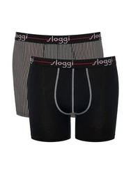 SLOGGI Boxershorts 'men Start' Beige/Grün/Gelb/Schwarz