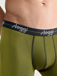 SLOGGI Boxershorts 'men Start' Beige/Dunkelgrün/Grün